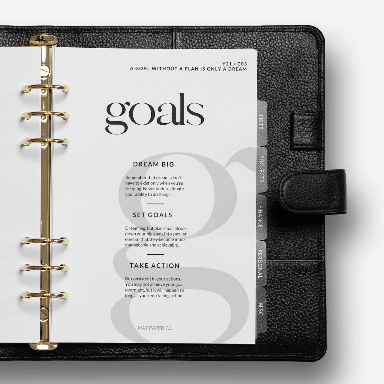 Goals Soft Touch Velvet Dashboard