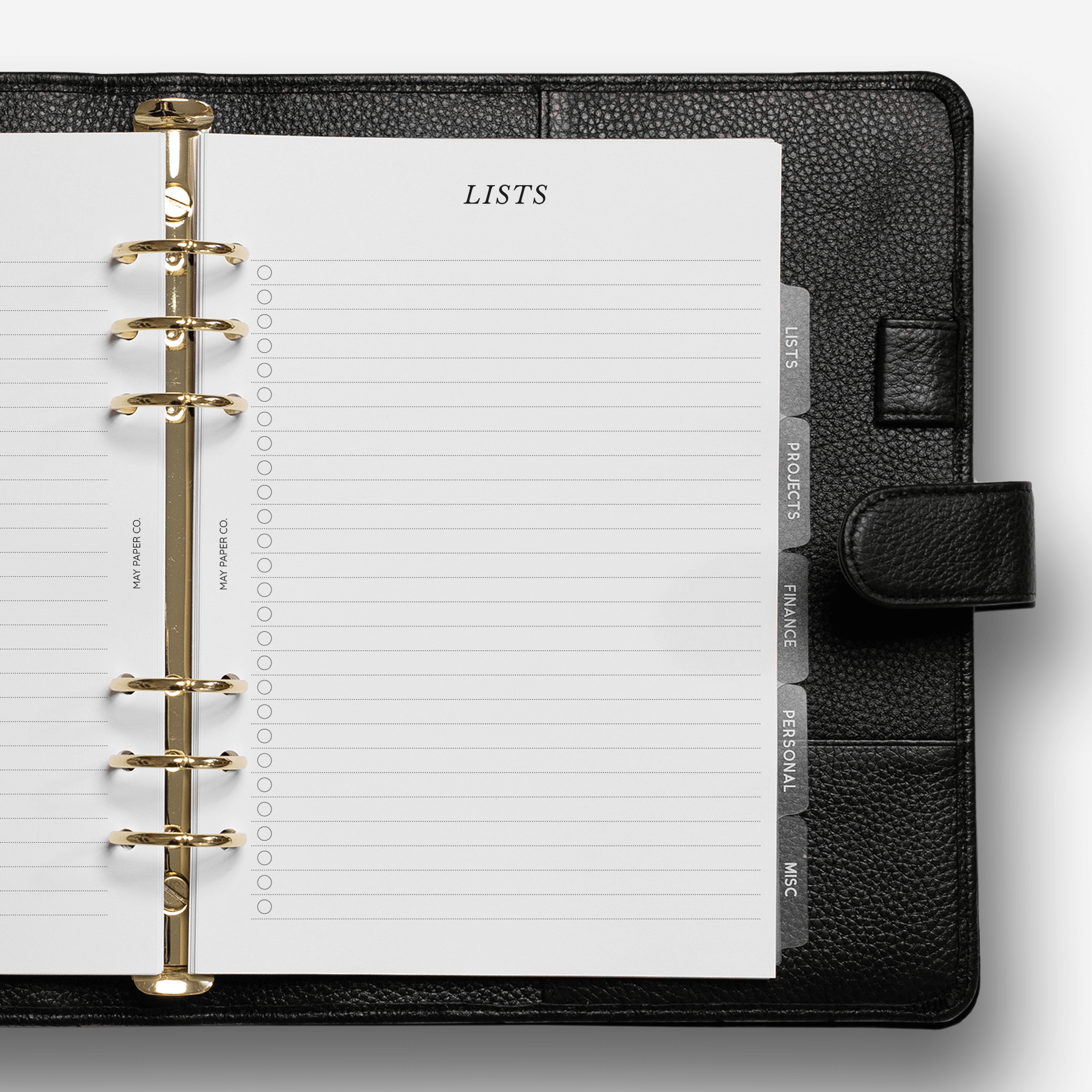 Shopping List Inserts for A5 Planners (Half Page)