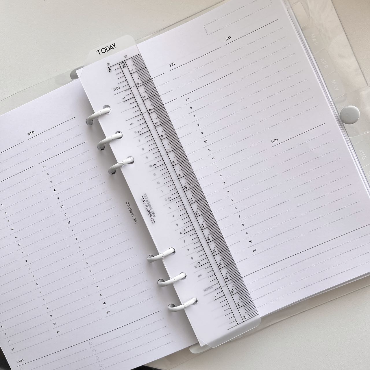 TODAY Page Marker Ruler Black Ink – MAY PAPER CO.