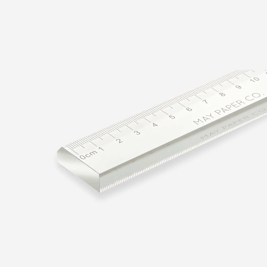 Acrylic Block Luxe Ruler – MAY PAPER CO.