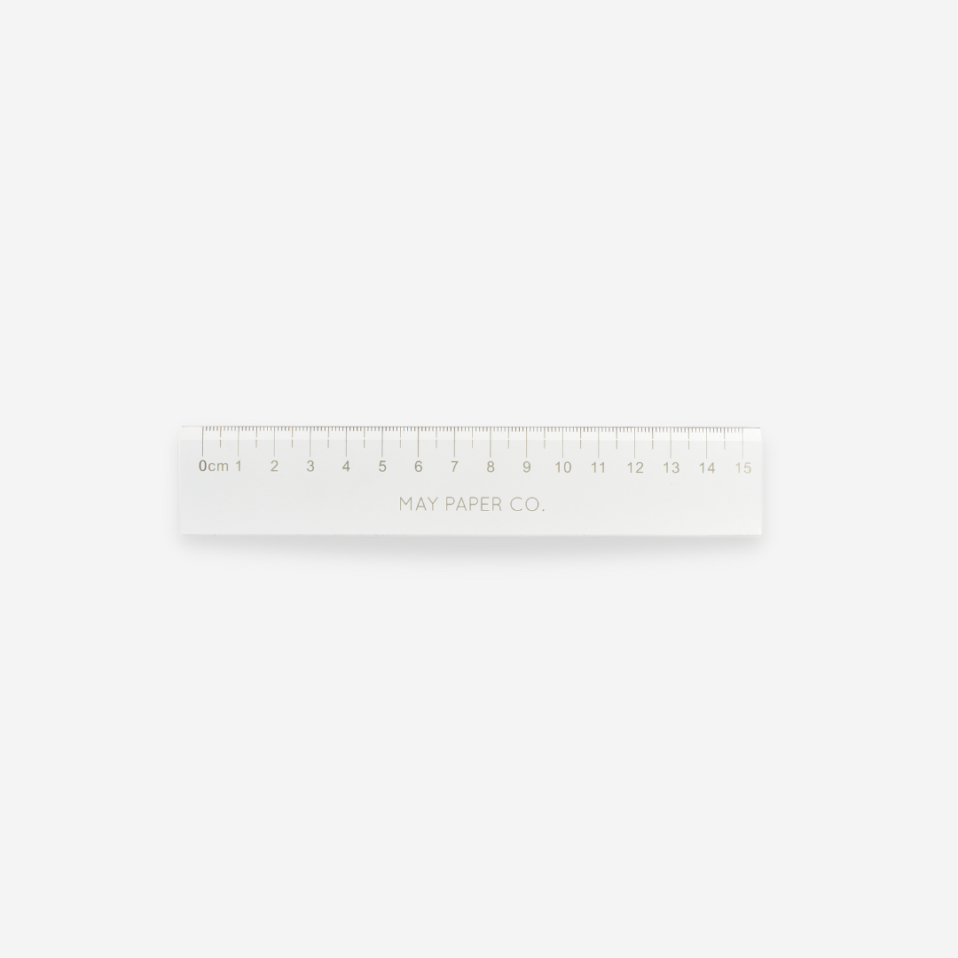 Acrylic Block Luxe Ruler | MAY PAPER CO.