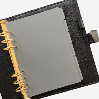 Side Tab Dividers | Asphalt | Plastic