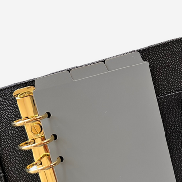 Top Tab Dividers | Asphalt | Plastic