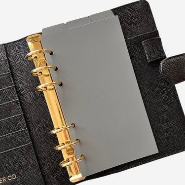 Top Tab Dividers | Asphalt | Plastic