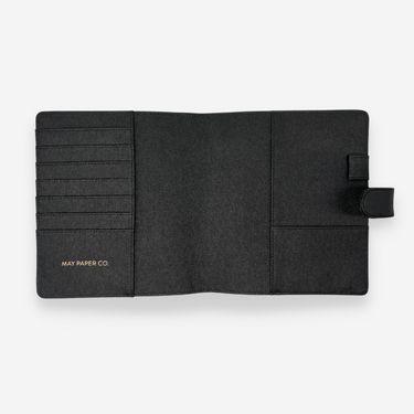 Mini HP Leather Agenda Cover Signature Quilted | Black Caviar