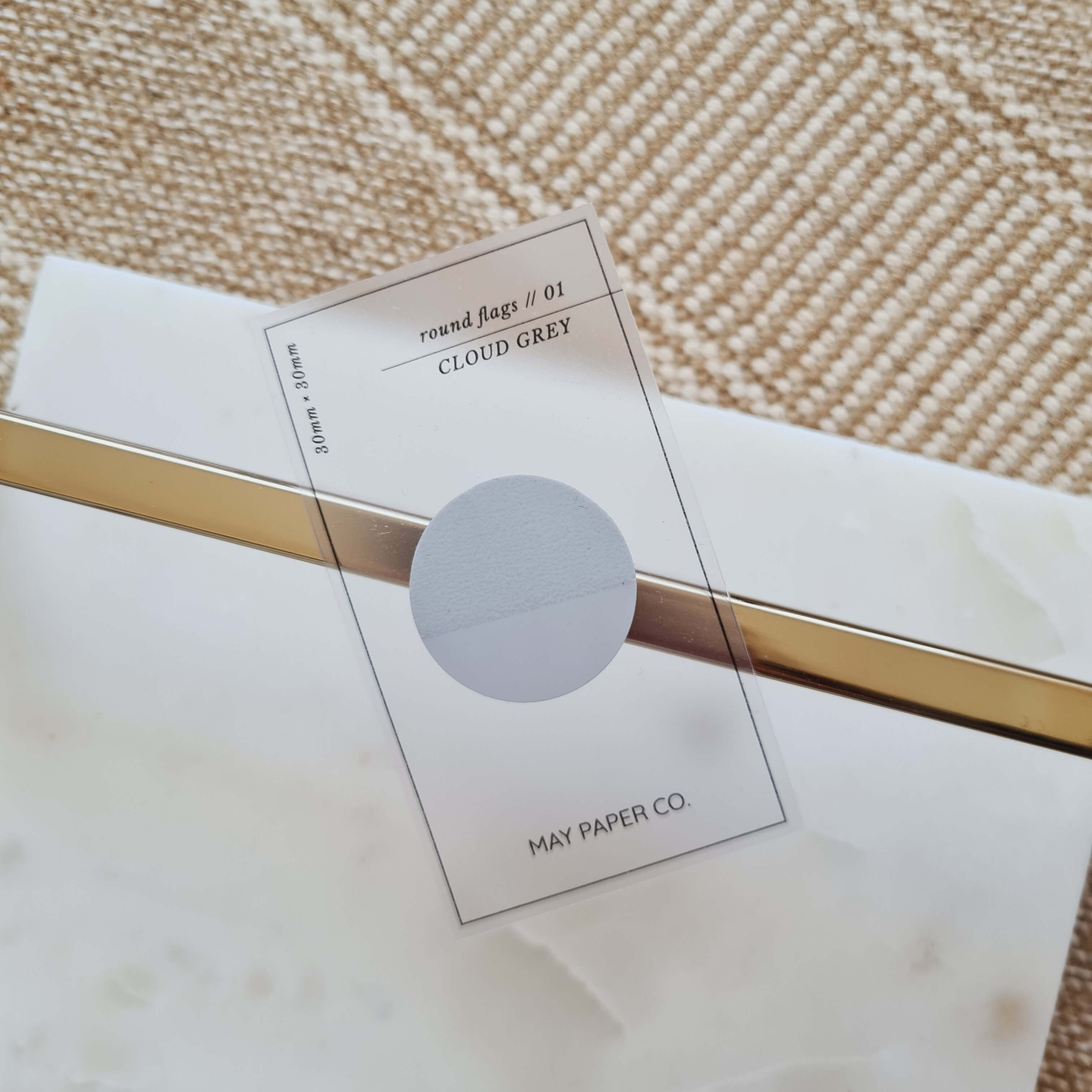 Round Transparent Page Flag | May Paper Co. – MAY PAPER CO.