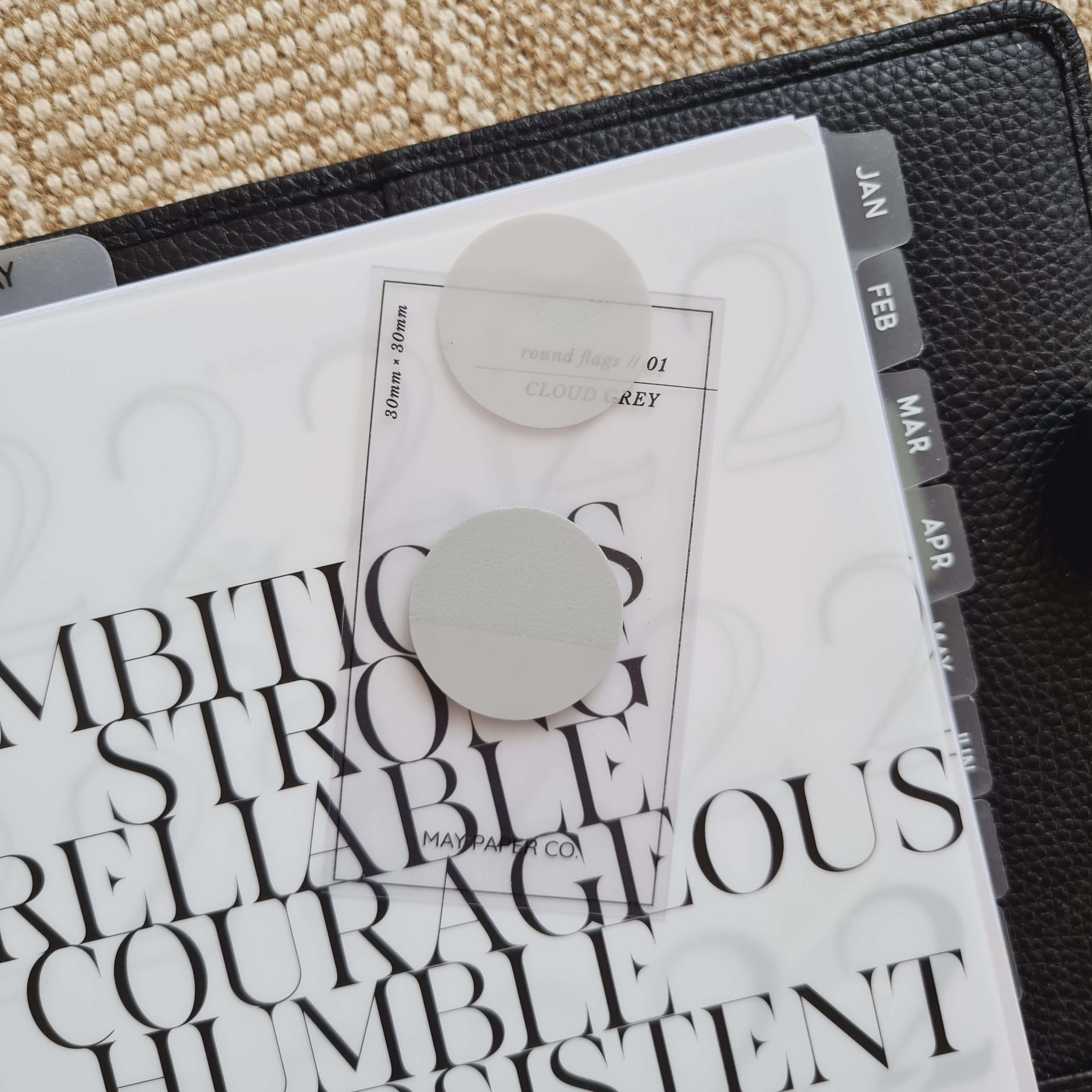 Round Transparent Page Flag | May Paper Co. – MAY PAPER CO.