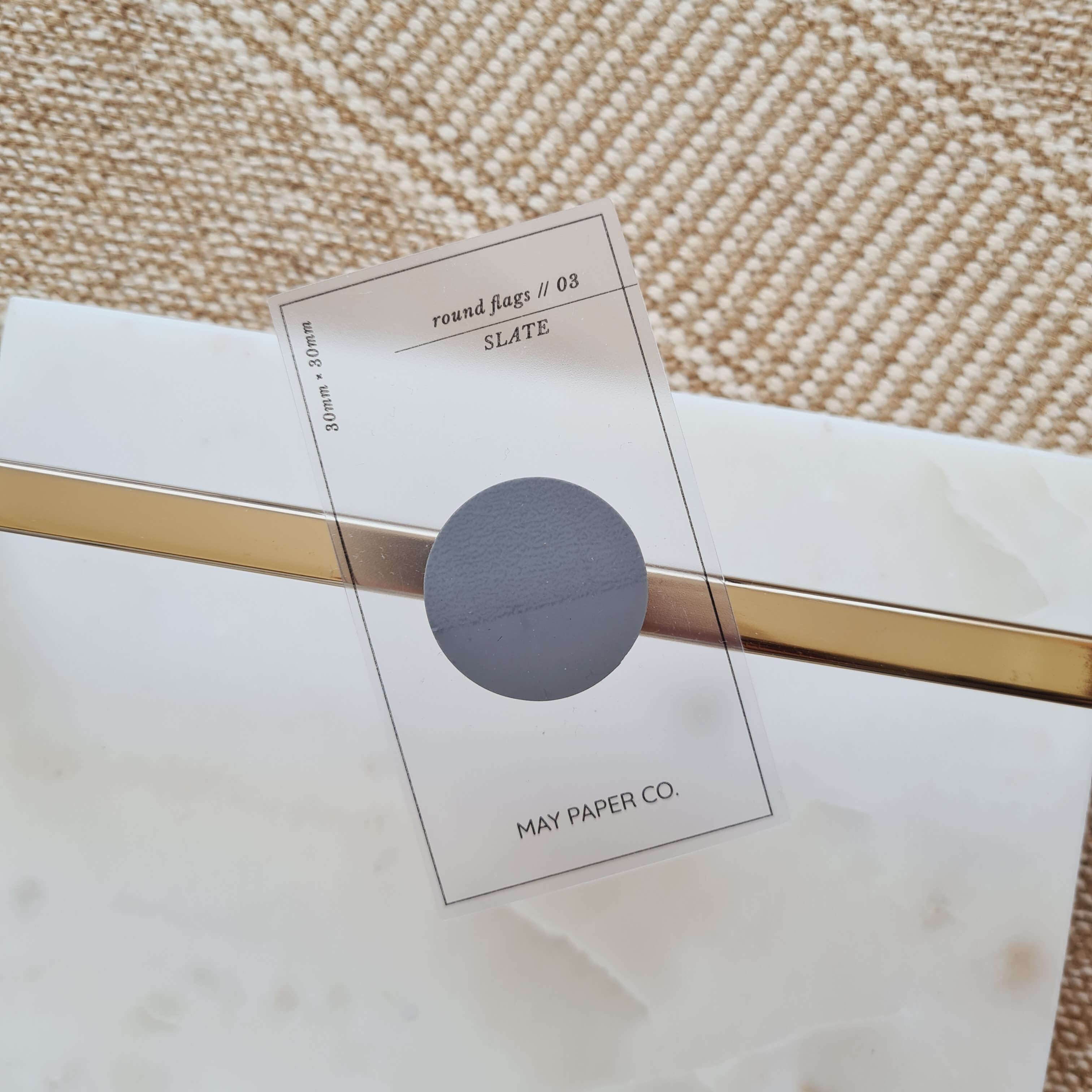 Round Transparent Page Flag | May Paper Co. – MAY PAPER CO.