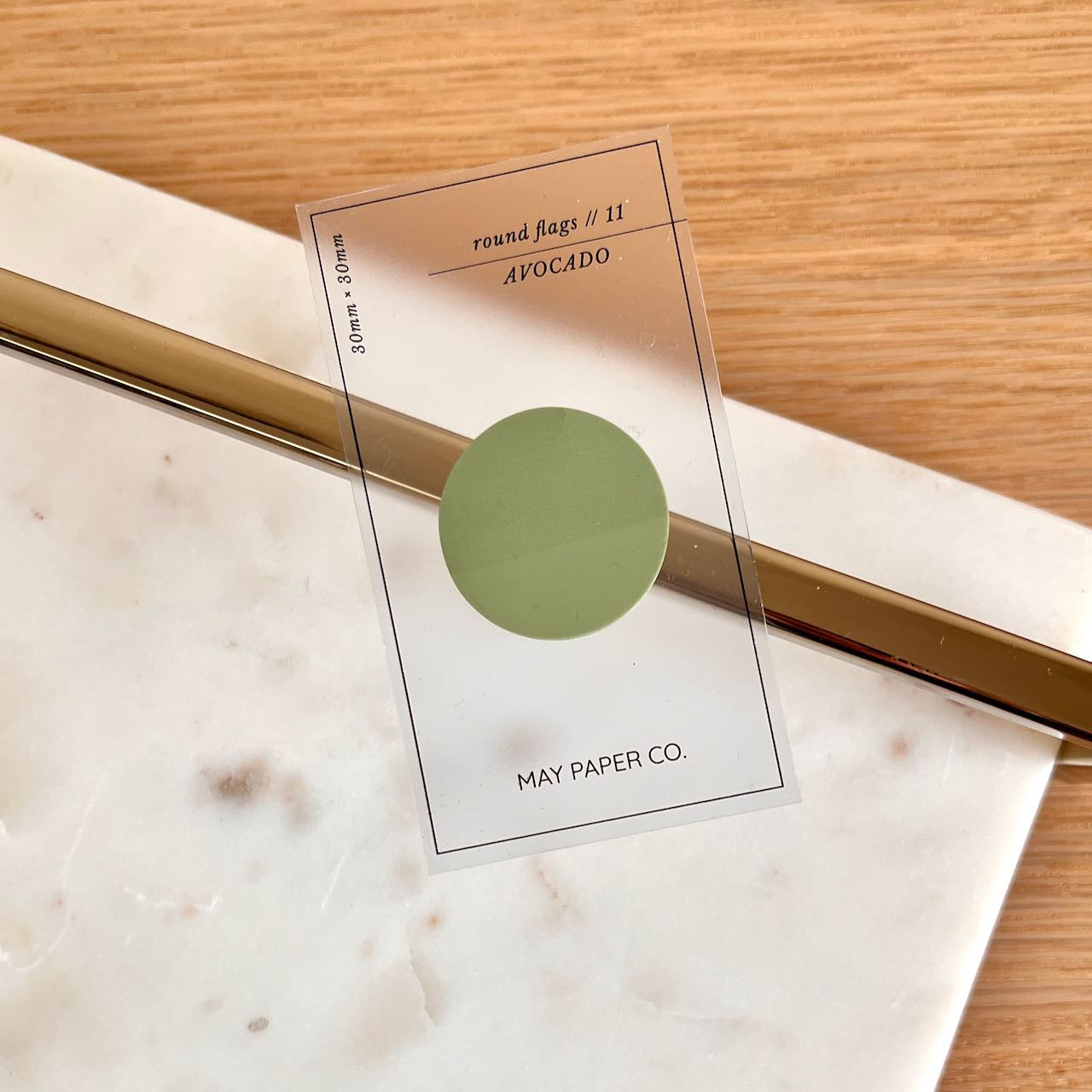Round Transparent Page Flag | May Paper Co. – MAY PAPER CO.