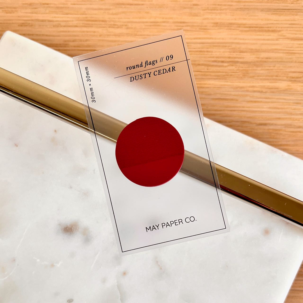 Round Transparent Page Flag | May Paper Co. – MAY PAPER CO.