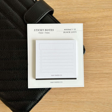 Block Lists Sticky Note