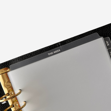 THIS WEEK Top Tab White Ink | Premium Frost | Plastic