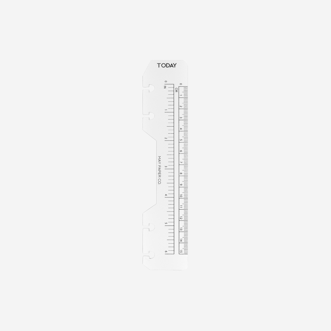 TODAY Page Marker Ruler Black Ink | MAY PAPER CO.