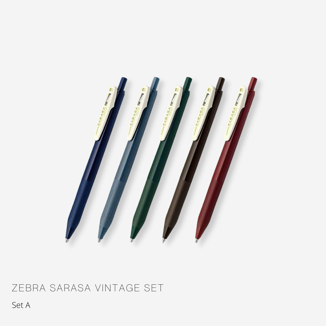 Zebra Sarasa Vintage Clip 0.5mm (Set of 5)