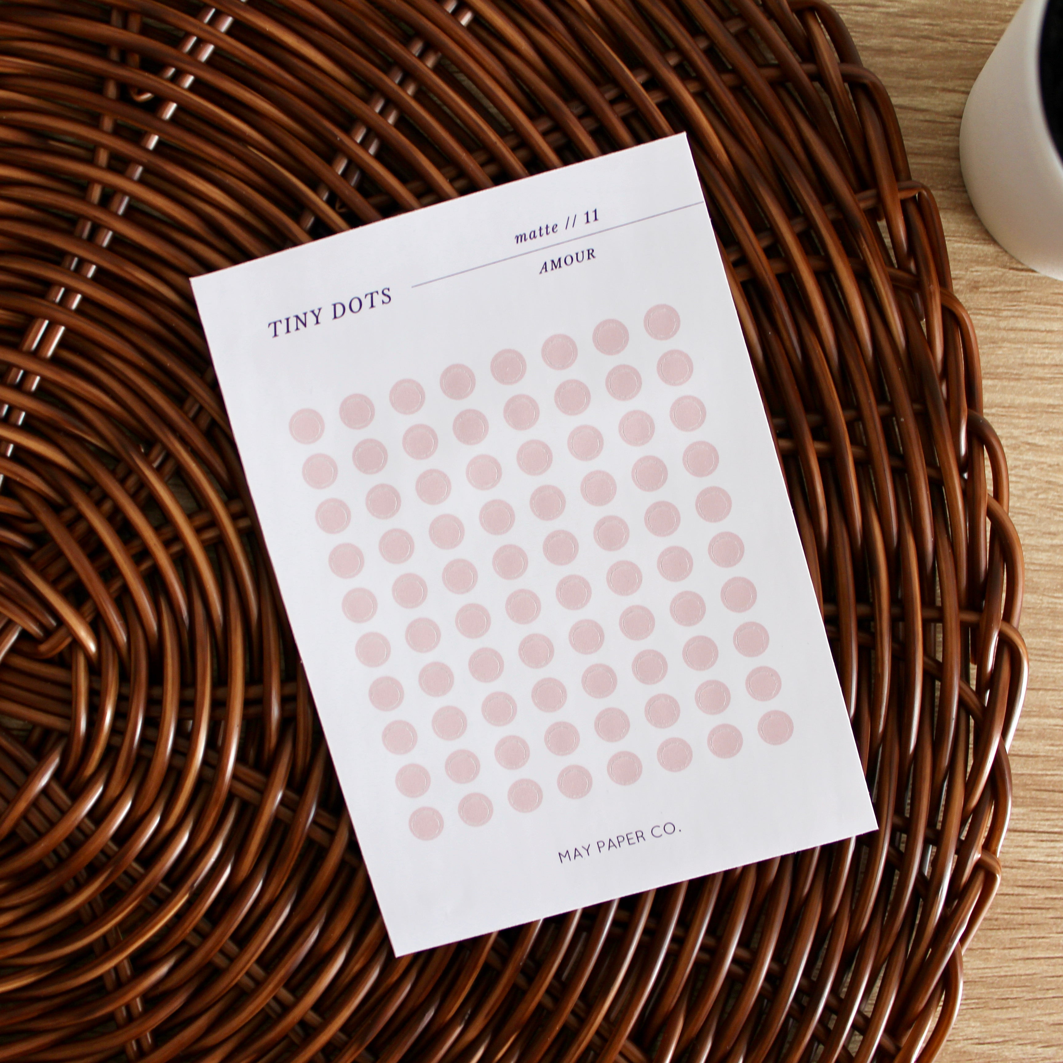 Matte Tiny Dots | Functional Sticker Icons  | Amour (Set of 2)